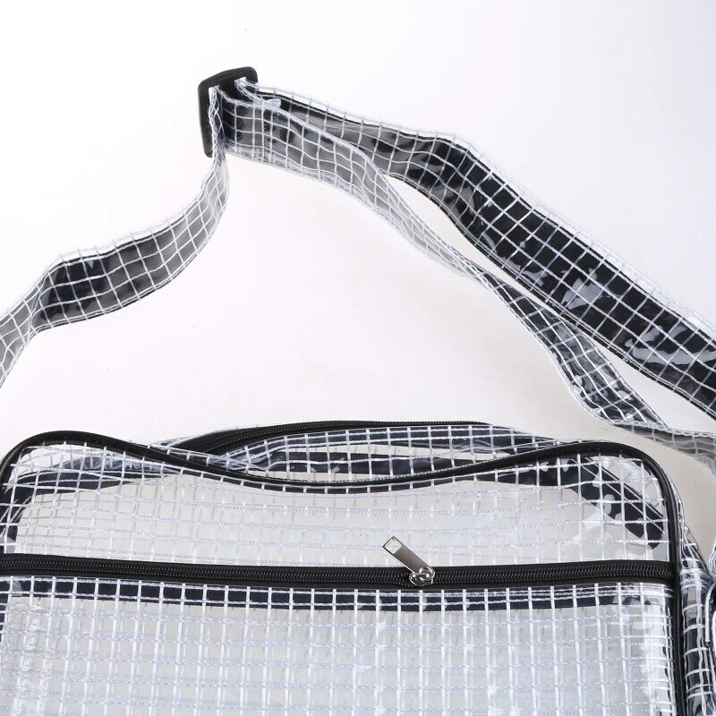 Antistatische Cleanroom Engineer Bag voor halfgeleider Cleanroom Doorzichtige PVC-tassen Satchel Crossbody