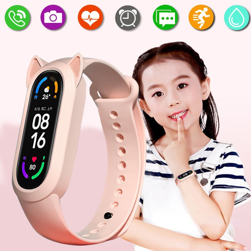 Novo M7 Crianças Crianças Relógio Inteligente Meninos Meninas Esporte Smartwatch IP67 À Prova D' Água Inteligente Relógio Garoto Presentes Relógio Inteligente Para Android IOS