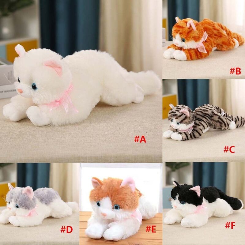Мягкая Успокаивающая игрушка, домашний декор, подушка для дивана, игрушка для сна, кошка, мягкие игрушки, имитация кошки, искусственная плюшевая кукла, плюшевая подушка