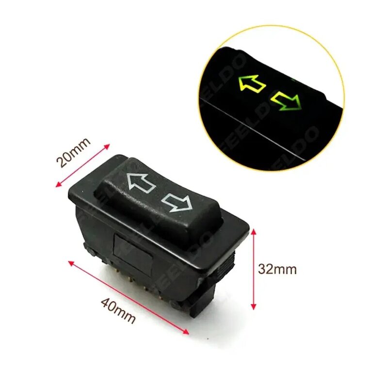 1PCS Universal Car 12v/24v Power Window Switches 5pins Car Double Arrow Super Tough Long Service Life Applicable To Most Models