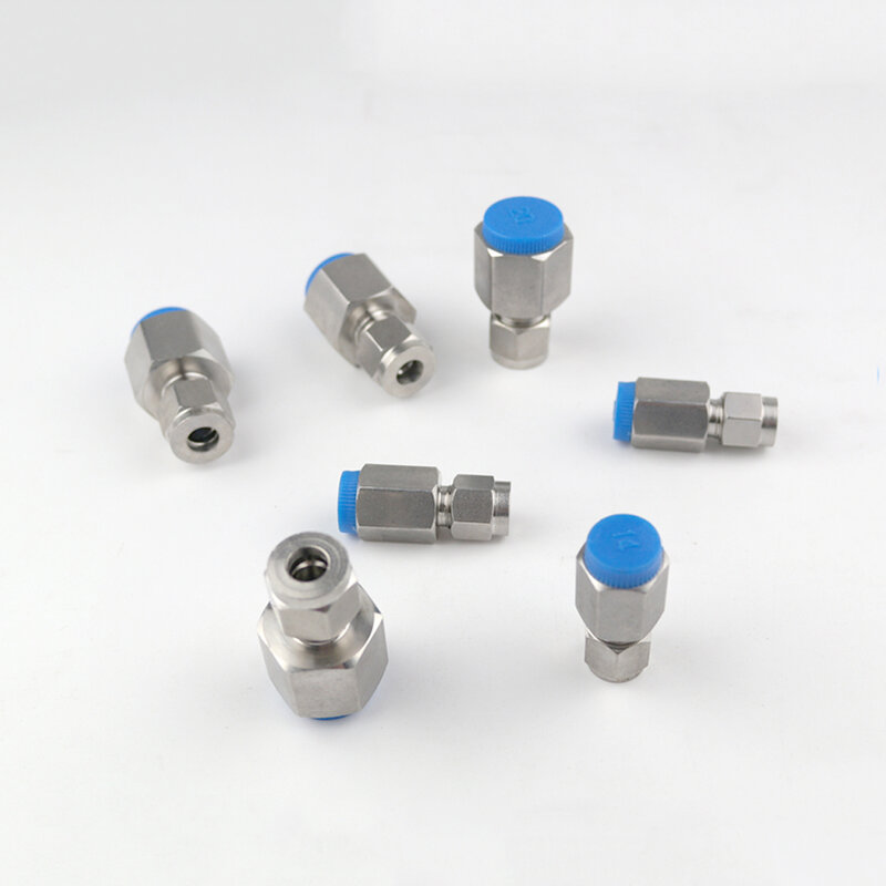 1/8" 1/4" 3/8" 1/2" BSPP Female x Inch Tube Double Ferrule Compression Union Connector Stainless 304