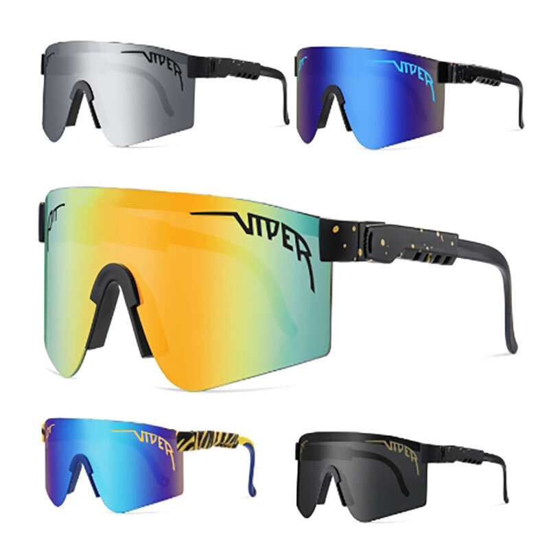 Pit Viper kacamata hitam UV400 dewasa, aksesoris mata olahraga luar ruangan Pria Wanita Dewasa tanpa kotak