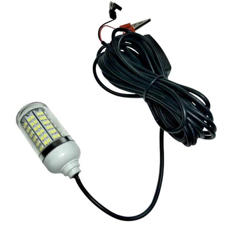 Impermeável LED Fishing Light, Fish Lamp, Raft Fishing Lure, luz verde, ao ar livre, 12V Tensão