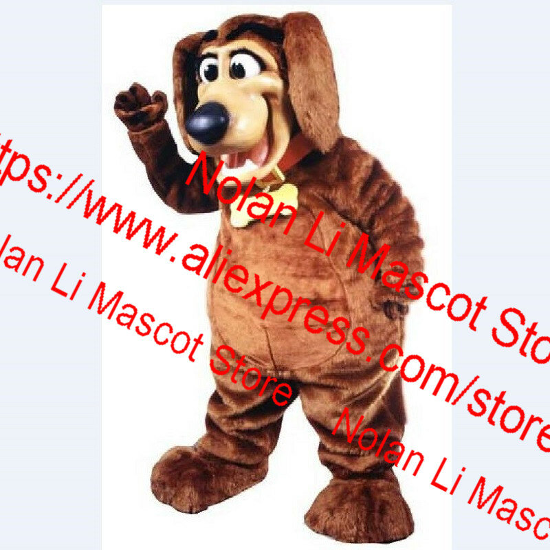 Costume de mascotte de chien marron avec casque en oligMaterial, cosplay de dessin animé imbibé, unisexe, taille adulte personnalisée, cadeau de vacances, haute qualité, 114