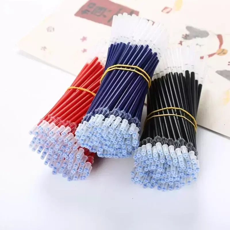 0.5mm 20pcs/set Gel Pen Refill Office Signature Rods Red Blue Black Ink  School Stationery Writing Supplies Handles Needle