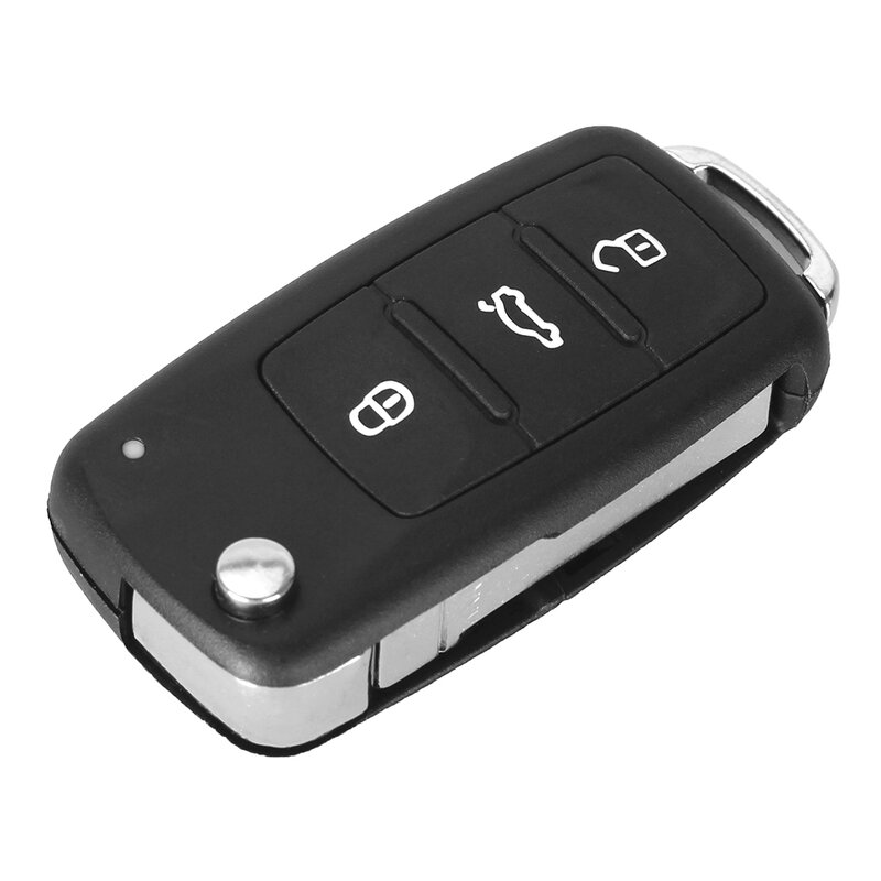 KEYYOU NEW 3 Button For VW VOLKSWAGEN Tiguan Golf Sagitar Polo MK6 Flip Fob Remote Folding Key Shell Uncut Blade
