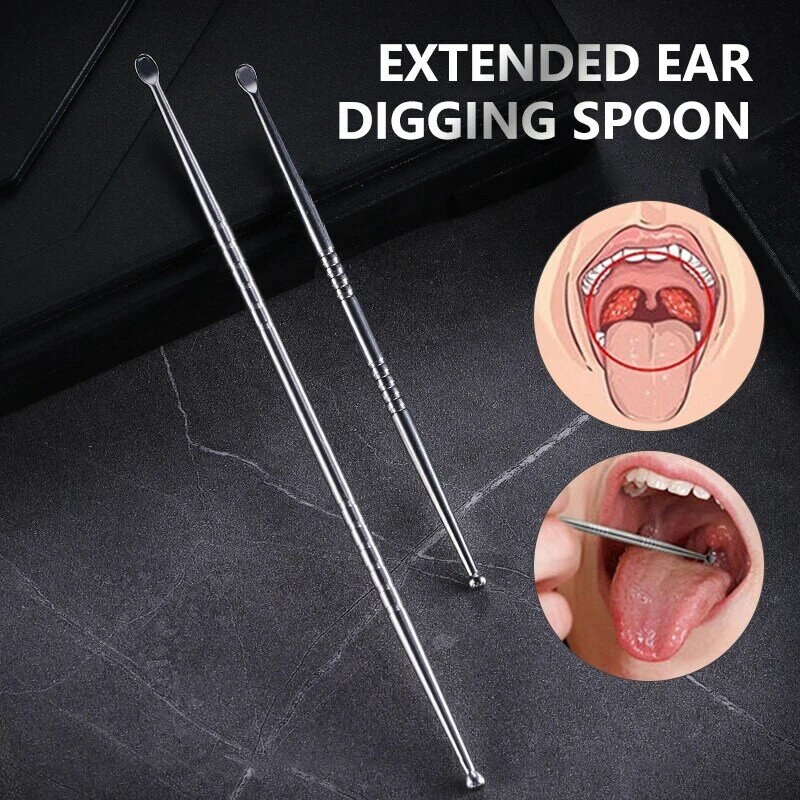 1pcs Tonsil Stone Removal Ear Wax Remover Stainless Steel Remover Mouth Cleaning Care Tools Tonsil Stone Remover Health Care