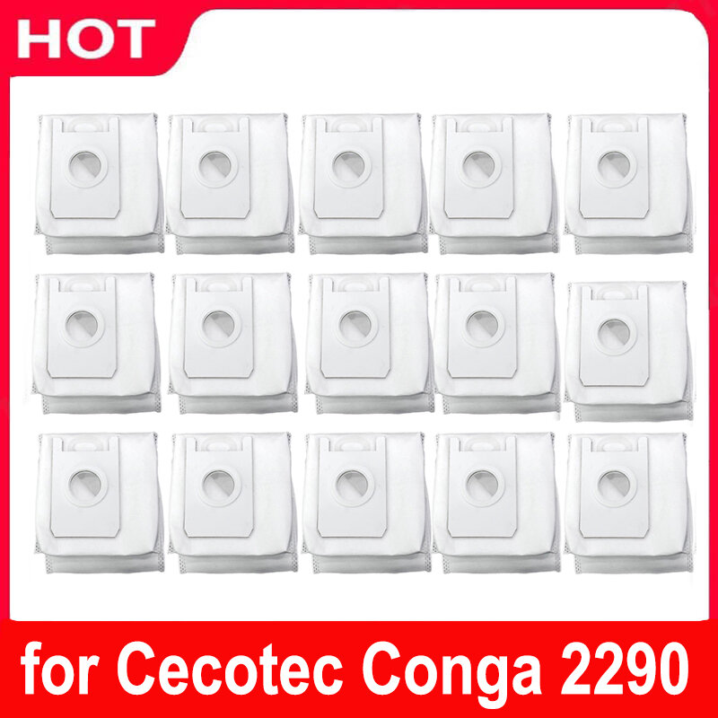 Bolsas de polvo para Cecotec Conga 2290, accesorios para aspiradora, filtro de polvo, piezas de repuesto, caja de polvo, reemplazo de bolsas