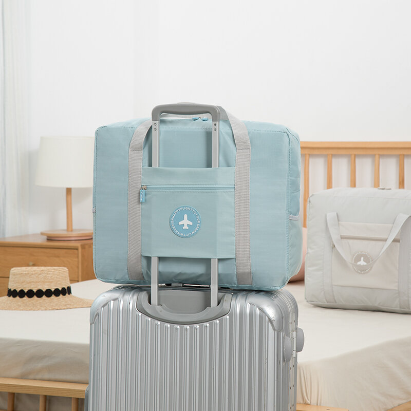 Sac de voyage pour femmes, sac de fitness portatif pour voyage d'affaires, bagage à tige côtelée, sac de rangement pour vêtements, sac à bagages pour voyage d'affaires