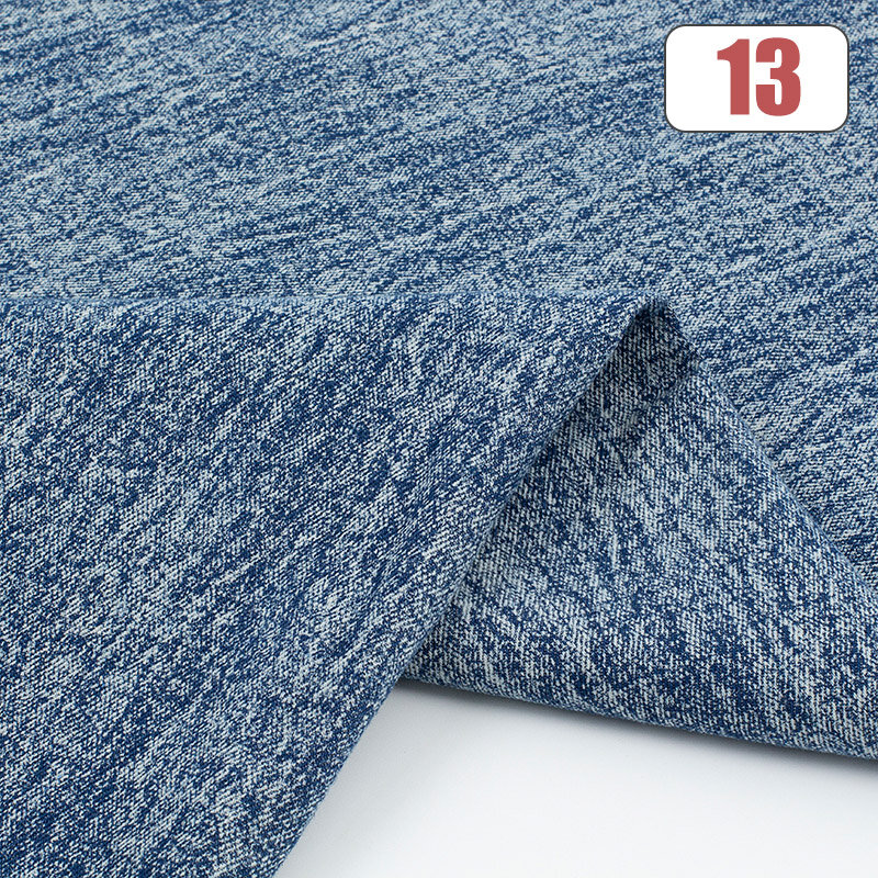 0.5x1.7m kain Denim katun murni setelah dicuci gaya Retro Denim untuk DIY rok mantel celana bahan tekstil mode jahit