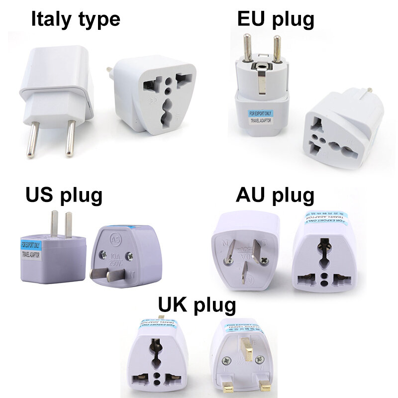 Universal Kr AU Plug Adapter, EUA, REINO UNIDO, UE, Americano, Japão, Coréia, Rússia, Alemão, Plugue de Viagem, Brasil Power Converter, Tomada, K5