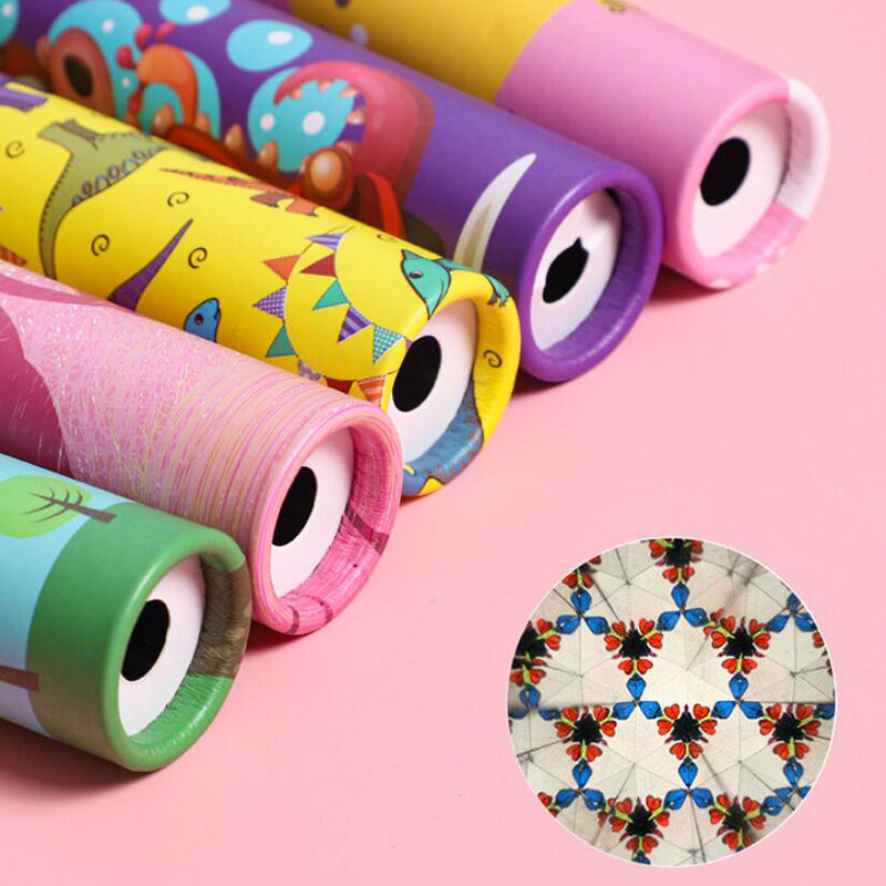 Classic Party Rotating Science Paper Birthday Vintagefavors Kaleidoscope Kids Toys Cartoon Children Props