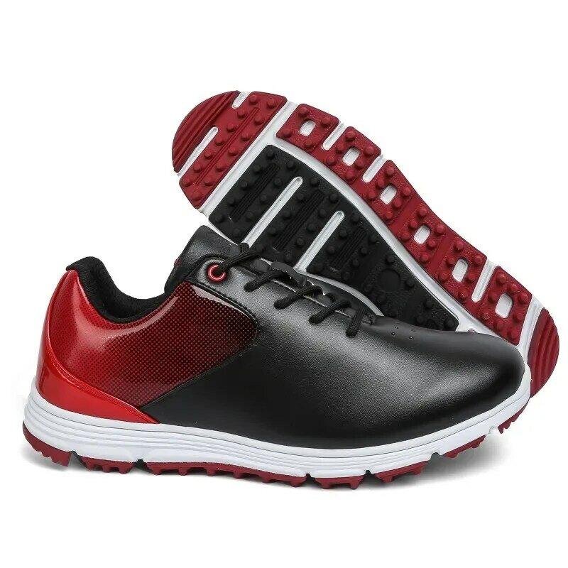 Sapatos de golfe profissionais para homens, tênis de caminhada de luxo, antiderrapante, tamanho grande 39-48
