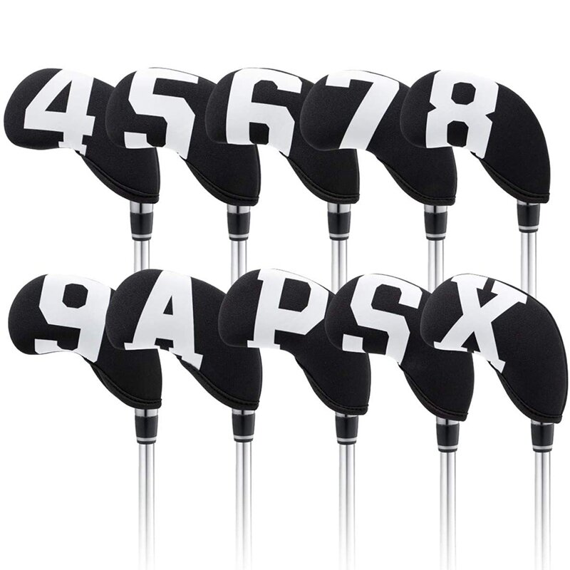 Golf Iron Covers,Neoprene Golf Iron Covers Set ,Golf Club Head Covers For Iron Club Fit All Brands Golf Iron Cover