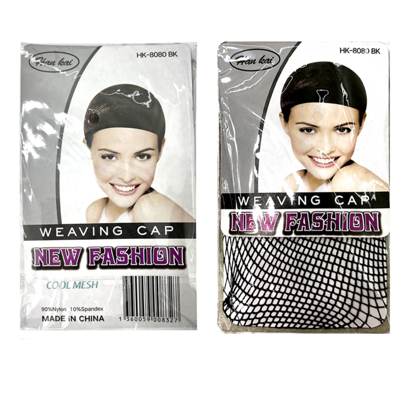 Preto tecelagem hairnets para mulheres, peruca cap, aberto em uma extremidade, elástico cabelo net, esticável, nova moda, 20 pcs