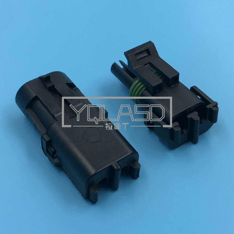 1 Set 2 Way 12015792 12010973 Automotive Injector Connector AC Assembly Waterproof Car Socket Wire Plug