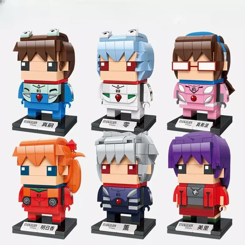 9cm Neon Genesis Evangelion Anime Figur Asuka Langley Ayanami Rei Bausteine Spielzeug Kinder Desktop Dekoration Kinder Geschenk