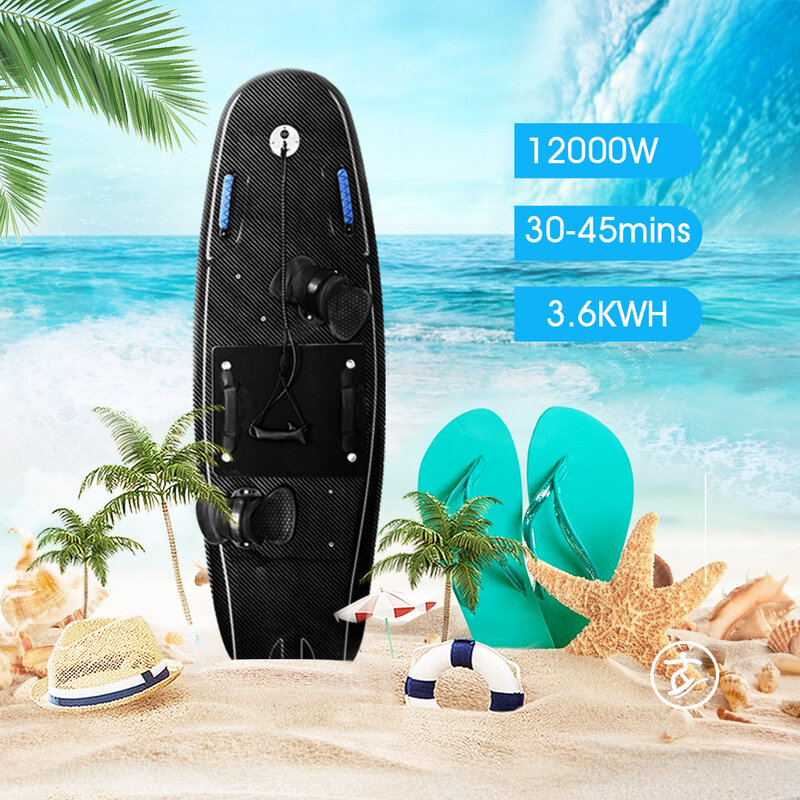 Tabla de surf eléctrica para deportes extremos de mar, potente, 12kW, alta velocidad, alrededor de 60 km/h, para adultos