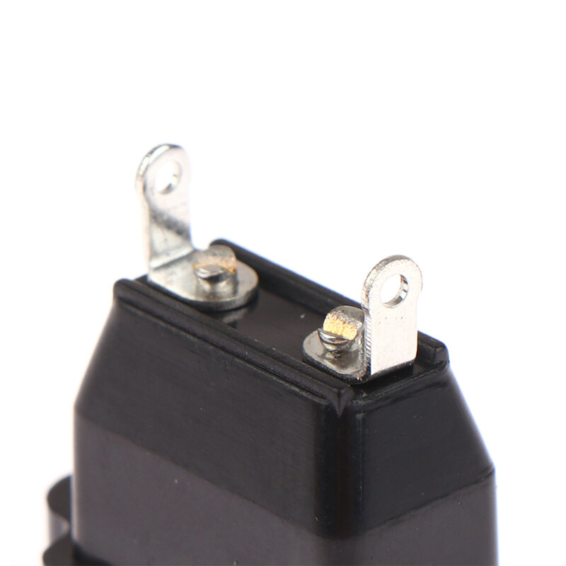 Enchufe de destornillador eléctrico de dos cables, toma de corriente de 2 núcleos, Conector de enchufe de alimentación de CC, 2 pines, negro, enchufe pequeño de dos cables