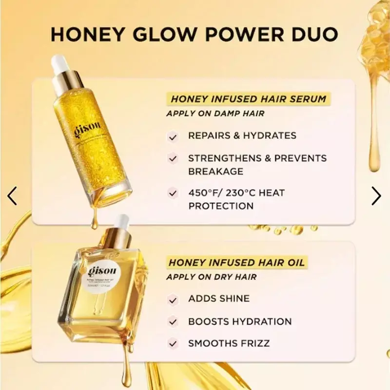 Honey Infunsed Hair Care Oil, Melhore os cuidados com os cabelos inquietos secos, flexibilidade e fragrância duradoura, condicionador de retenção, 20ml
