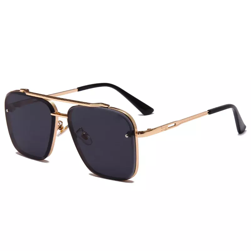Nowe mody klasyczne kwadratowe okulary fajne mężczyźni Vintage marka projekt metalowe okulary przeciwsłoneczne damskie odcienie UV400 óculos De Sol