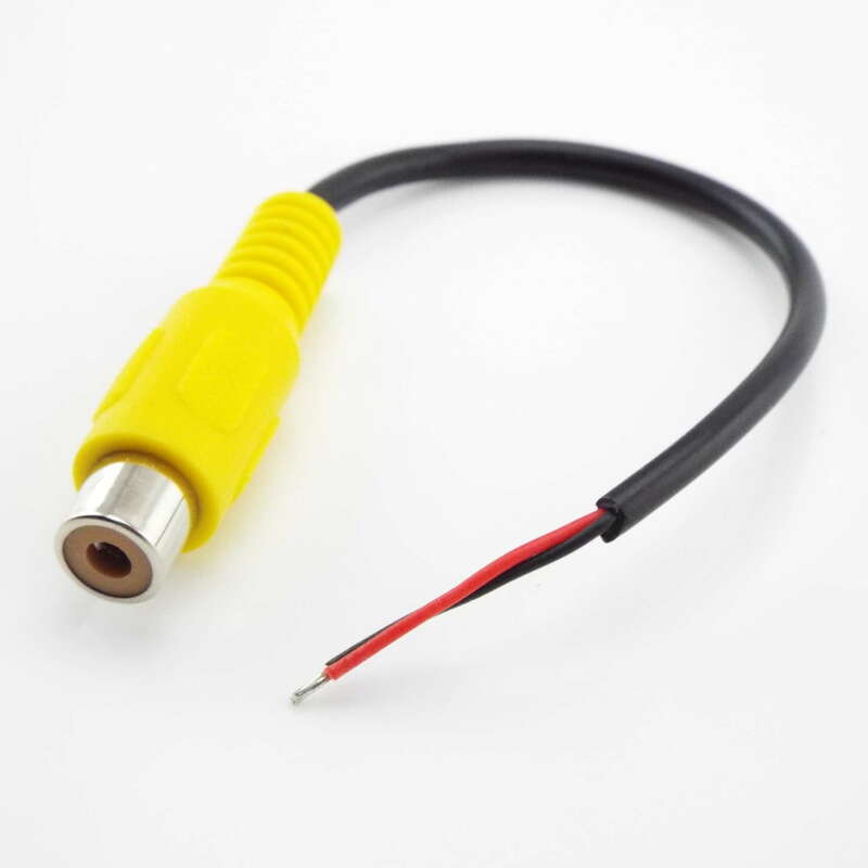 15cm Car Rca Female / Male Audio Cable Cord AV Single-head Video Stereo Connector Extension Wire For Video Camera Speaker