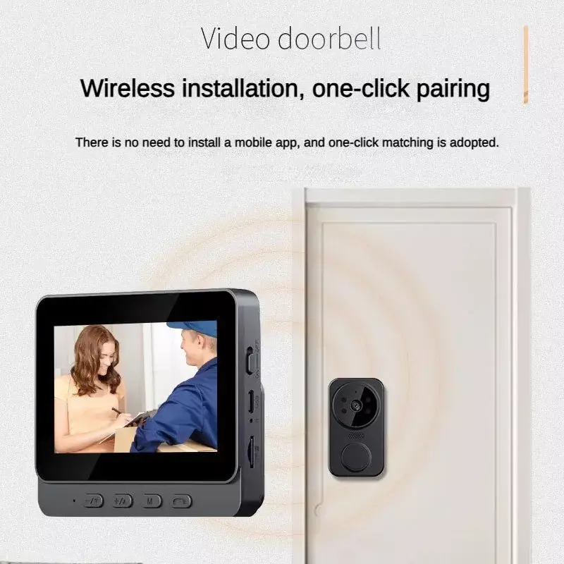 Security System Smart Wireless Video 4.3 Inch Screen Smart Ring Price Viewer Smart Door Eye Doorbell Camera Wireless Door Bell