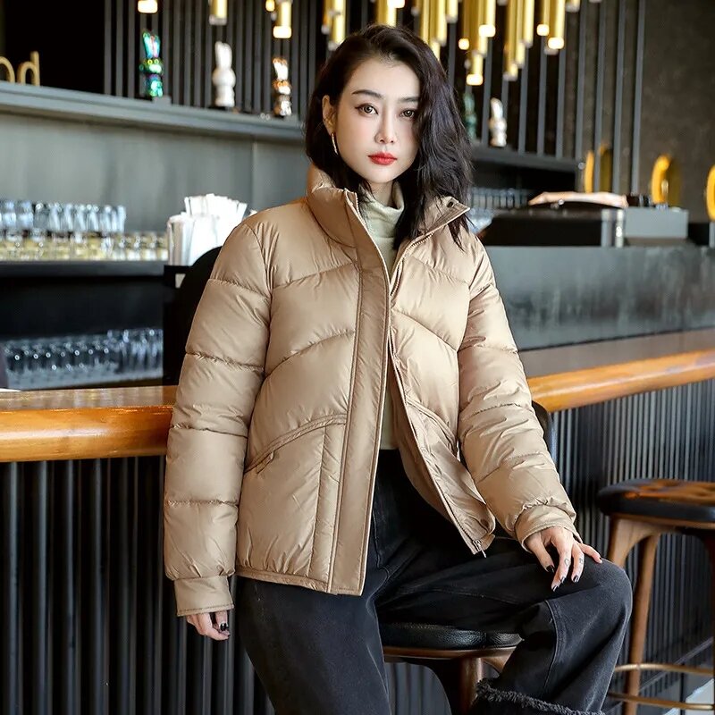 2023New Winter Short Parka Women Down Cotton Jacket Thick Coat Ladies Casual Cotton-Padded Jacket Outerwear  Casual Female Tops
