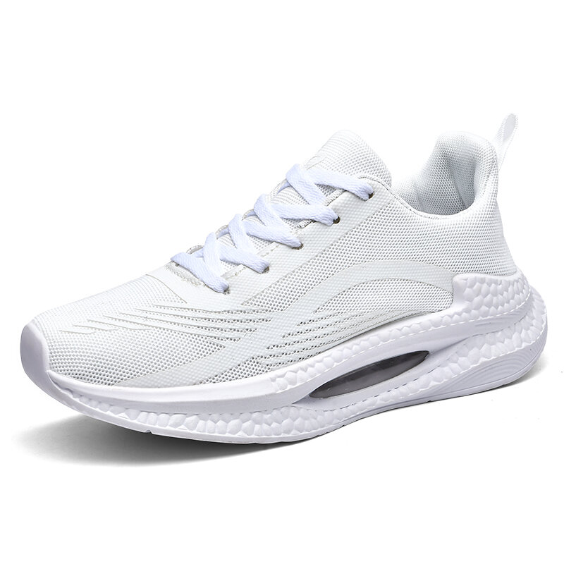 Men Women Air Cushion Short Distanc Running Shoes Lightweight Breathable Platform Jogging Trend Sneaker Unisex