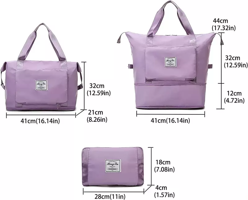 Bolsa de ombro duffle feminina, grande bolsa multifuncional para meninas, feminina, grande capacidade, para armazenamento esportivo, bolsa de viagem