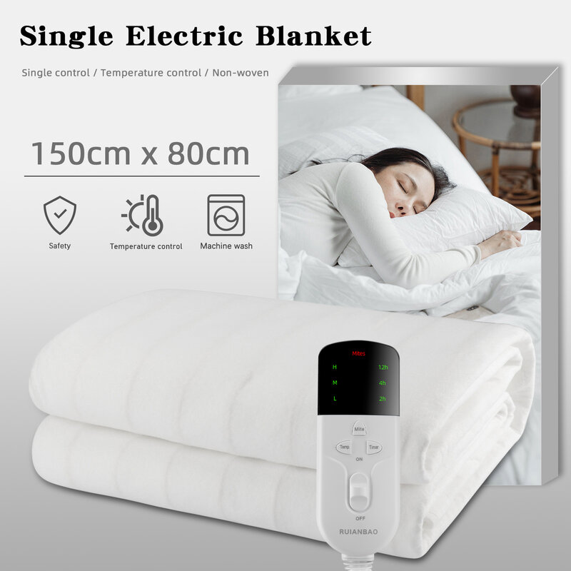 Regenbogen RUIANBAO 150*80CM Einzigen Elektrischen Decke Pad Heizung Bett Matte Wärmeunterbett CE Zertifizierung 230V EU stecker