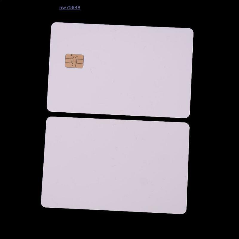 Chip IC inteligente SLE4428 de contacto blanco, SLE4442 de PVC tarjeta en blanco, disponible por 10 años, 5 paquetes