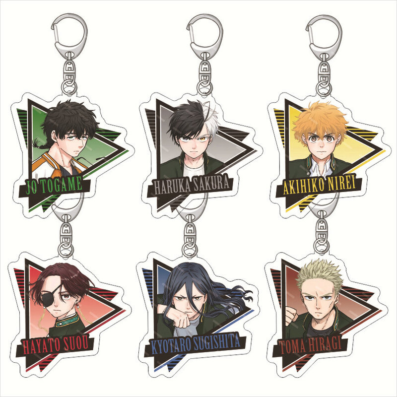 Porte-clés en acrylique Anime WIND Invasive AKER, Sakura-harusugita Keitaro, grand support de marque, porte-clés de décoration en acrylique, 6cm