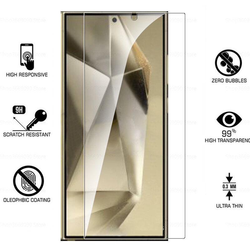 Закаленное защитное стекло 6 в 1 для Samsung Galaxy S24 Ultra