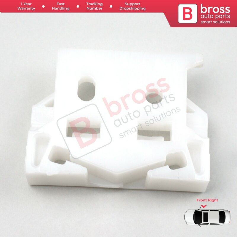 Bross Auto Parts BWR896 Electrical Power Window Regulator Clip Front; right Door for Citroen C4 PICASSO 2006-On Ship From Turkey