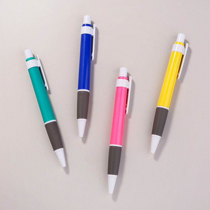 100Pcs Press ballpoint pen Plastic gift pens advertising ballpoint pen