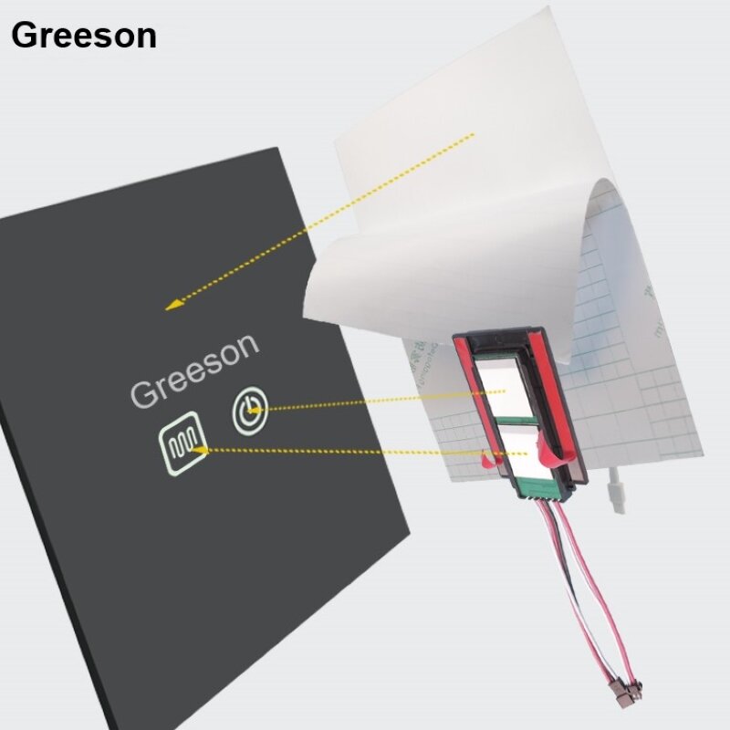 AC 220V defogger pad heizung anti-nebel film defogger pad für led spiegel