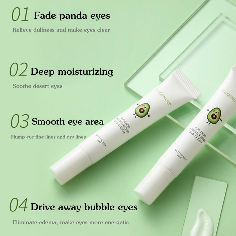 3Pcs  Avocado Moisturizing Eye Cream Fade Fine Line Remove Pouches Dark Circle Smooth Eye Area Anti-wrinkle Cream Tighten Skin