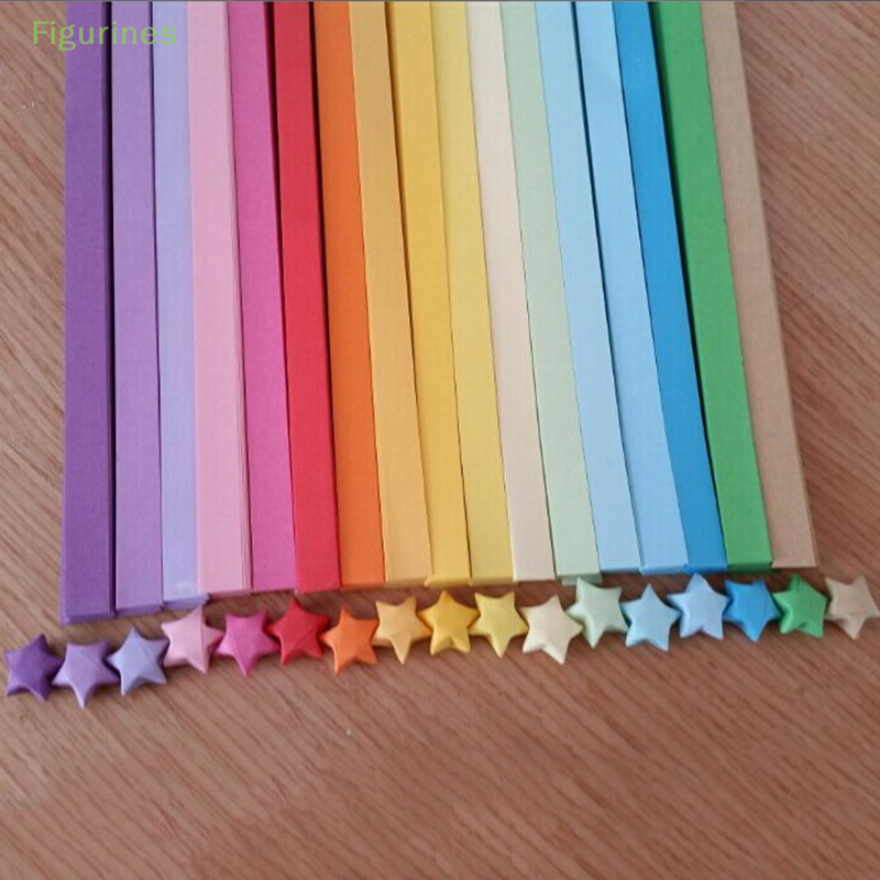 Origami Lucky Star Papierst reifen faltbare Papier bänder Farben