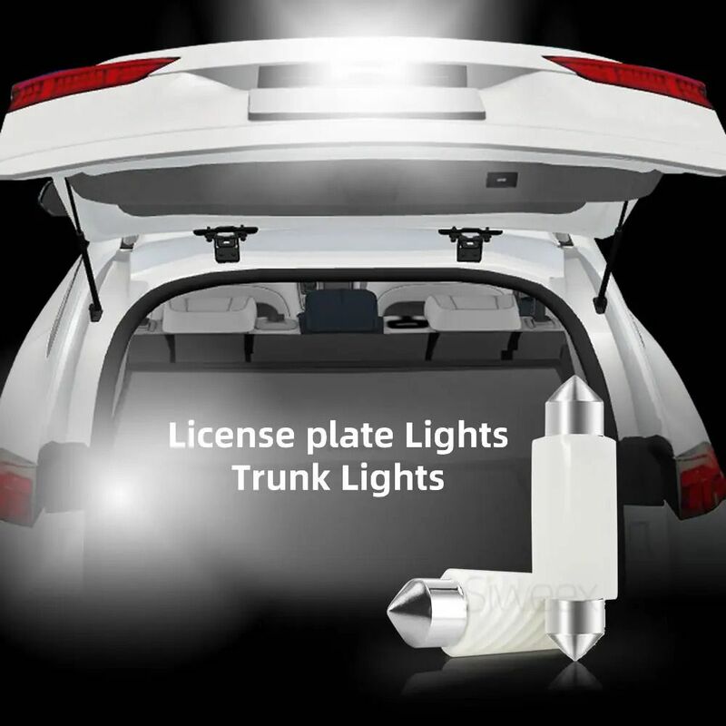 Lampu baca COB Interior mobil, aksesori lampu LED keramik cangkang mobil 100LM 12V