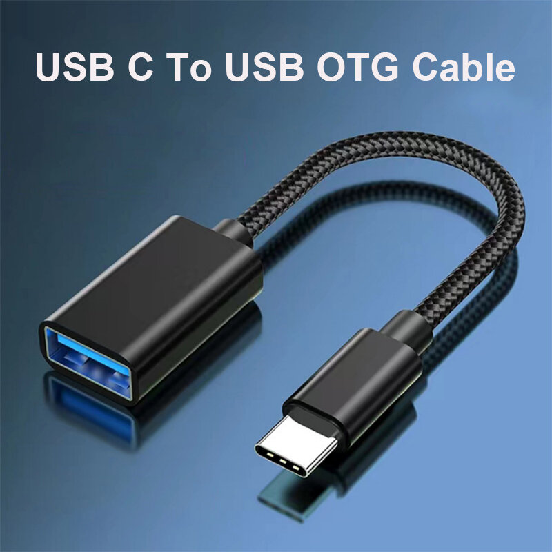 Adaptador de Cable OTG tipo C USB a conector Adaptador tipo C para Xiaomi, Samsung S20, Huawei, convertidor de Cable de datos OTG para MacBook Pro