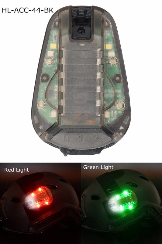 전술 헬멧 스트로브 라이트 신호 녹색 빨간색 무당 벌레 램프 방수 생존 LED 페인트 볼 야외 도구, 에어소프트 액세서리