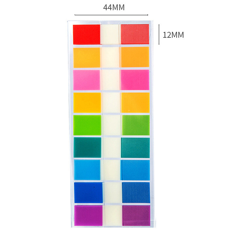 180 fogli etichetta fluorescente Memo Pad Index Mark adesivi note adesive segnalibri Memo Pad blocco note adesivi cancelleria