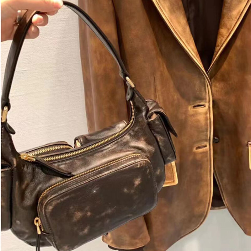 المتشرد-حقيبة الكتف واحدة قاطرة للنساء ، حقيبة تحت الإبط ، قدرة عالية ، متعددة جيب ، تصميم جديد