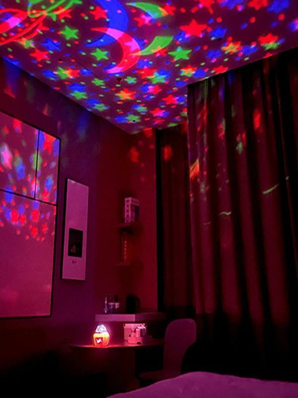 Lampe Projecteur Étoile USB 62, Boule Magique Rotative Colorée, Lumière de Scène de ixKTV Bar Chang DJ