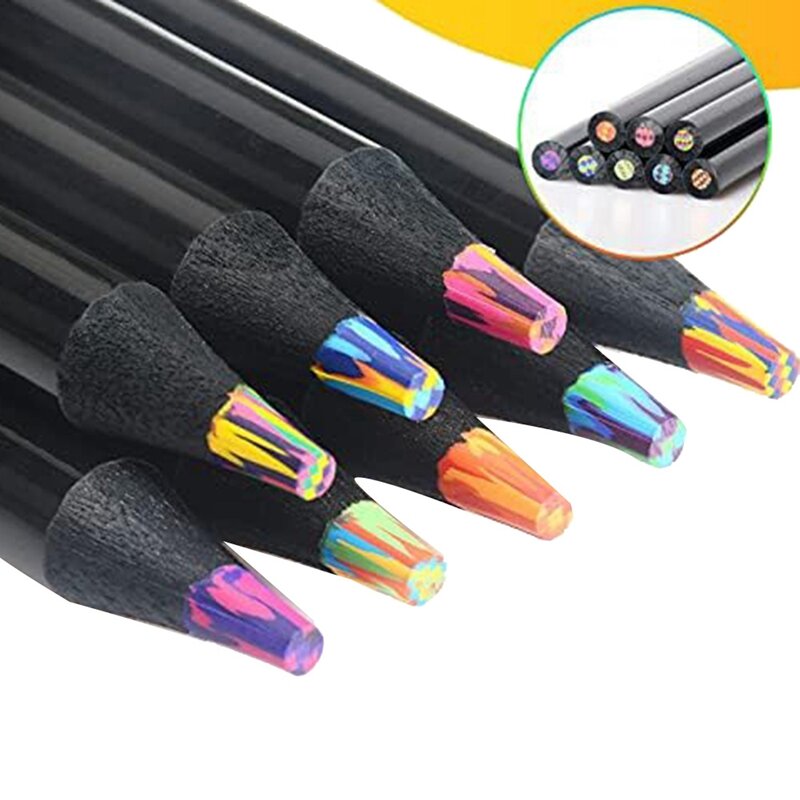 8 Farben Regenbogens tifte Buntstifte für Erwachsene, mehrfarbige Stifte für Kunst zeichnung, Färbung, Skizzieren