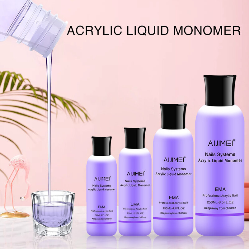 58ml/2oz Acrylic Liquid Monomer and Powder Acrylic False Nail Liquids Liquid Monomer