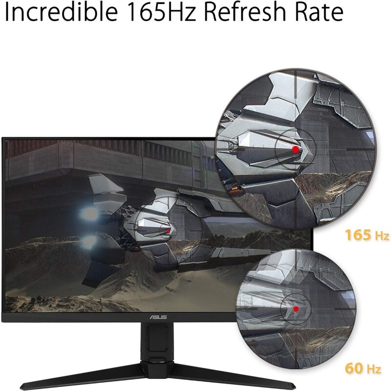 Tuf gaming vg279ql1a 27 "hdr gaming monitor, 1080p full hd, 165hz (unterstützt 144hz), ips, 1ms, freesync premium