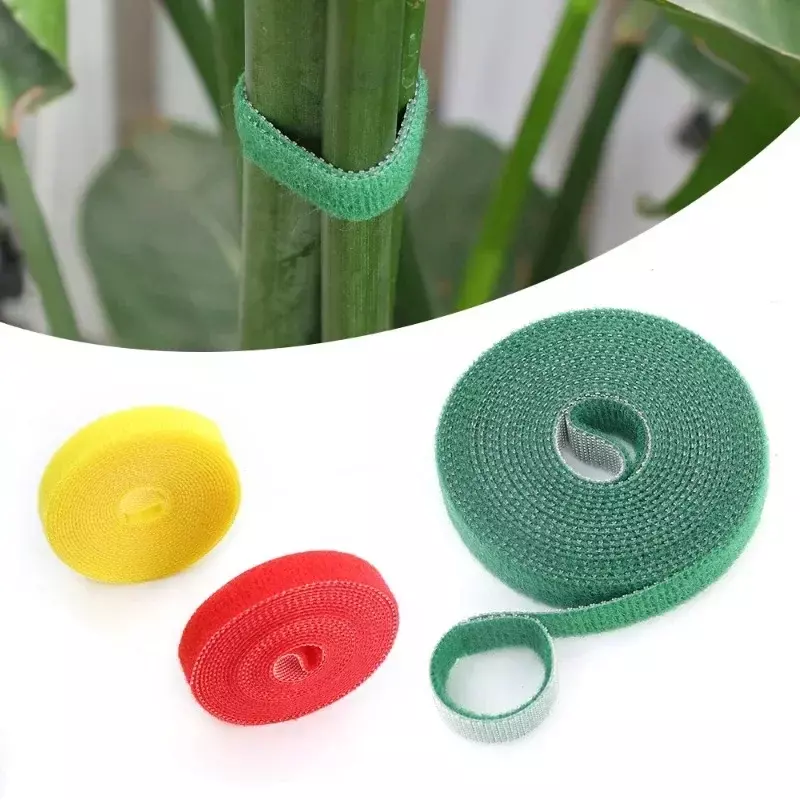 2-20m Plant Ties Plant Bandage Hook Tie Loop Data Cable Winder Adjustable Plant Support Reusable PC TV Charging Line Cord Tape