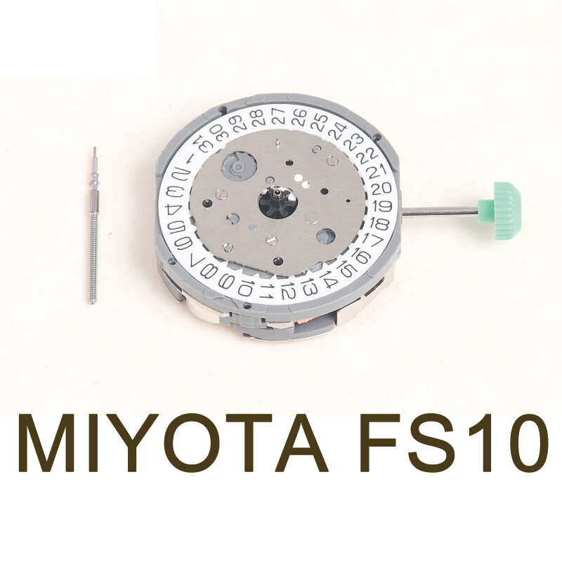 Nowy oryginalny MIYOTA FS10 ruch 3 godzina szósta ręce 6.9.12 małe sekundy zegarek z mechanizmem kwarcowym akcesoria elektroniczne